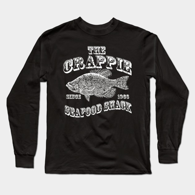 Crappie Seafood Shack Long Sleeve T-Shirt by Digitanim8tor